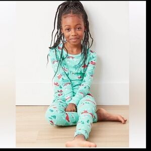 NWT PrintFresh Kids Winter Wonderland Christmas Holiday Cotton Pajama Set  - 2